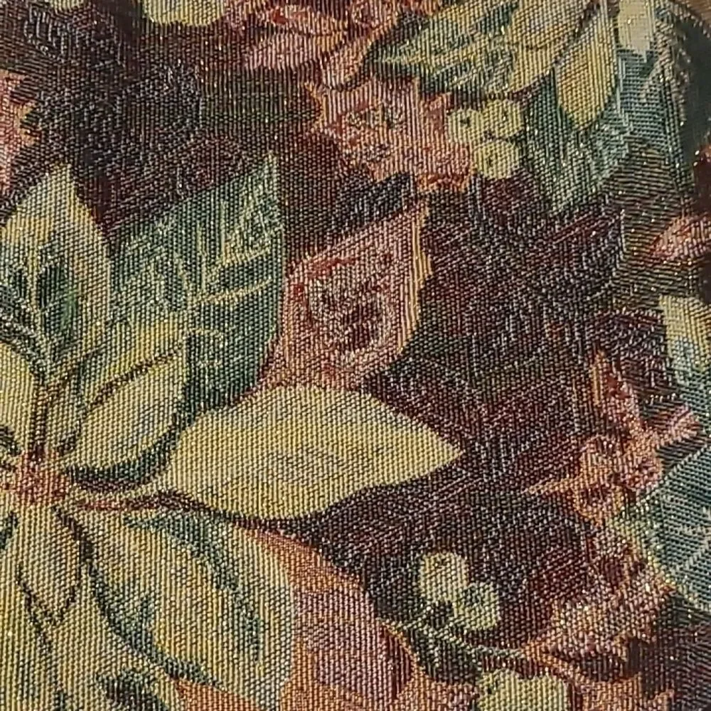 Festive Poinsettia Tapestry Table Runner